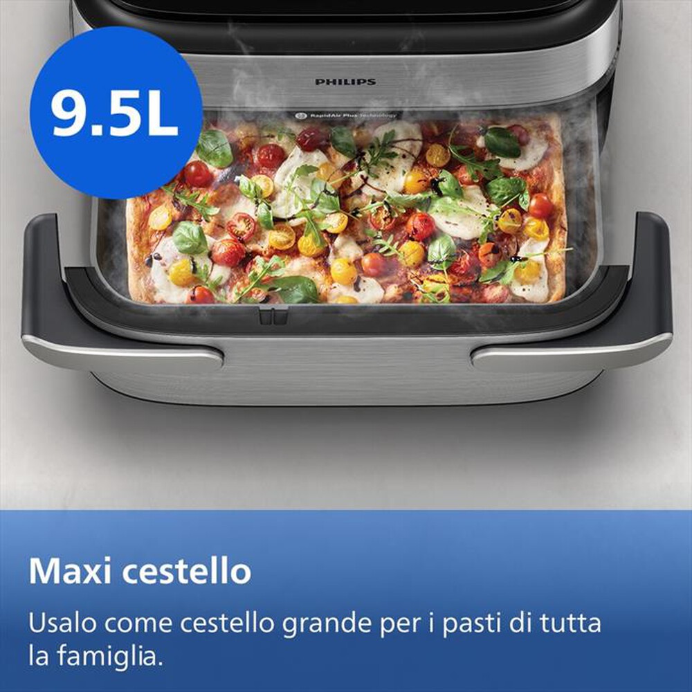 Immagine del prodotto PHILIPS - Friggitrice ad aria AIRFRYER Serie 5000 NA565/02-Inox