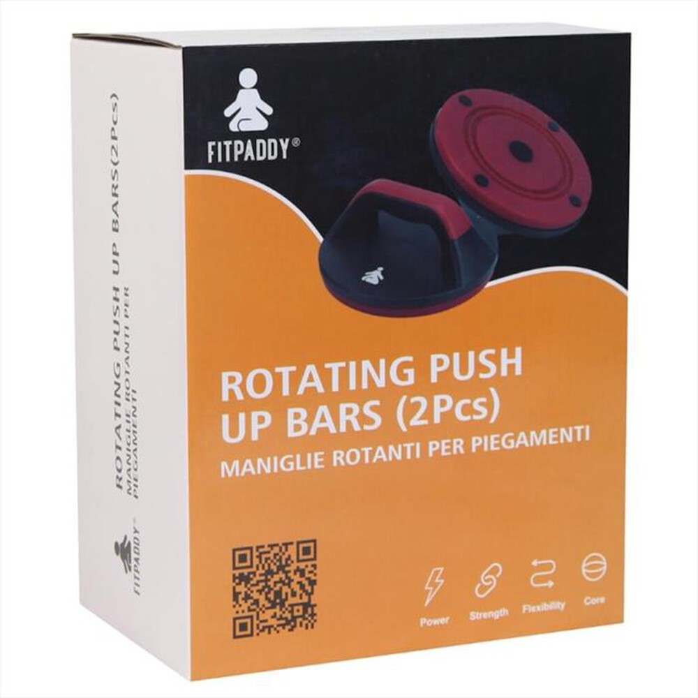 Immagine del prodotto FITPADDY - MANOPOLE PUSH-UP GIREVOLI-nero / rosso