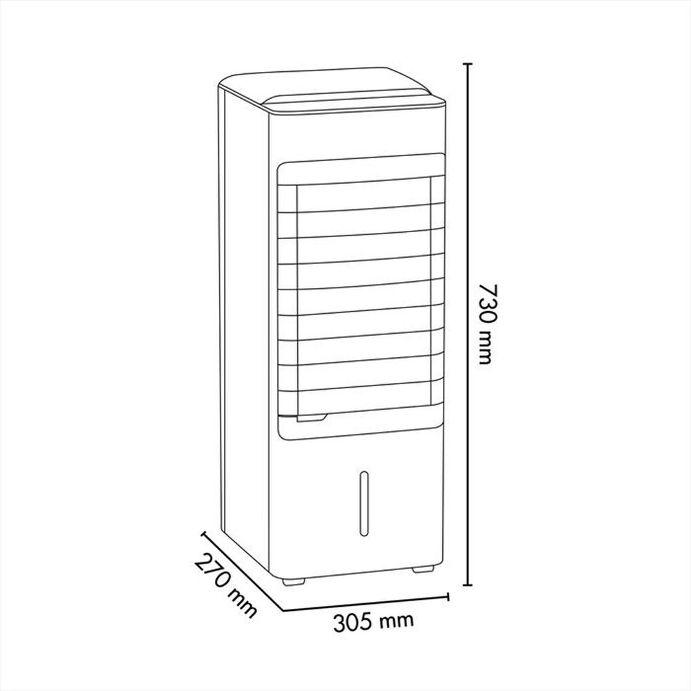 Immagine del prodotto ARGO - Ventilatore portatile POLIFEMO KIRK-Bianco