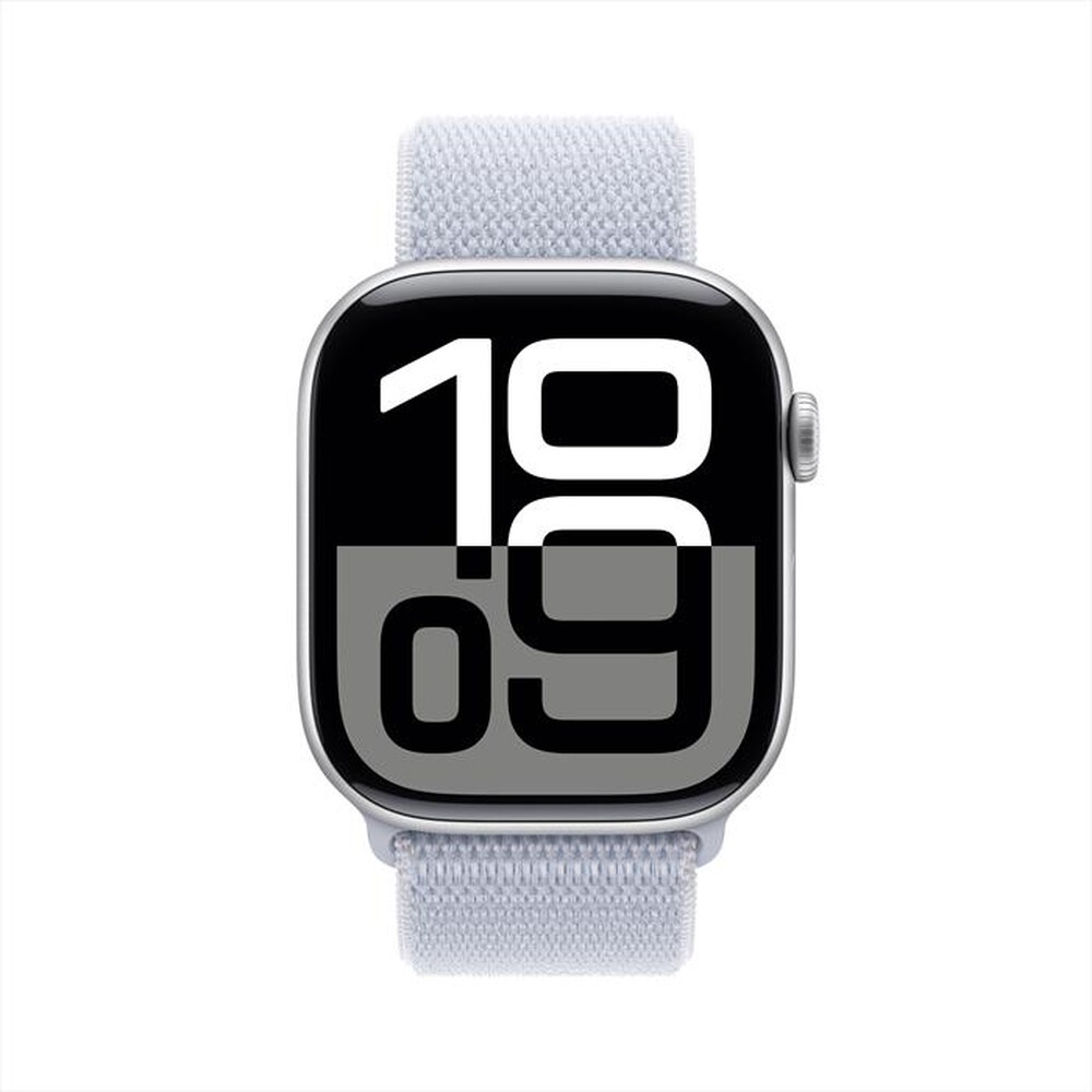 Immagine del prodotto APPLE - Watch Series 10 GPS 46mm Alluminio-Argento - Sport Loop Blu Cloud
