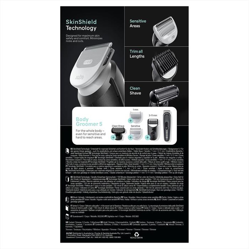 Immagine del prodotto BRAUN - Rasoio CORPOSERIES 5 5360-Nero