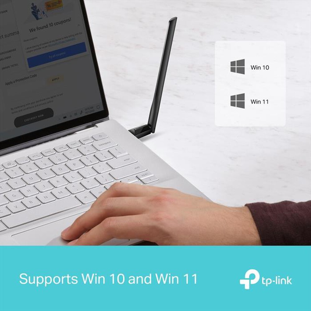 Immagine del prodotto TP-LINK - Adattatore USB Wi-Fi 6 AX1800 ARCHER TX35U PLUS-nero