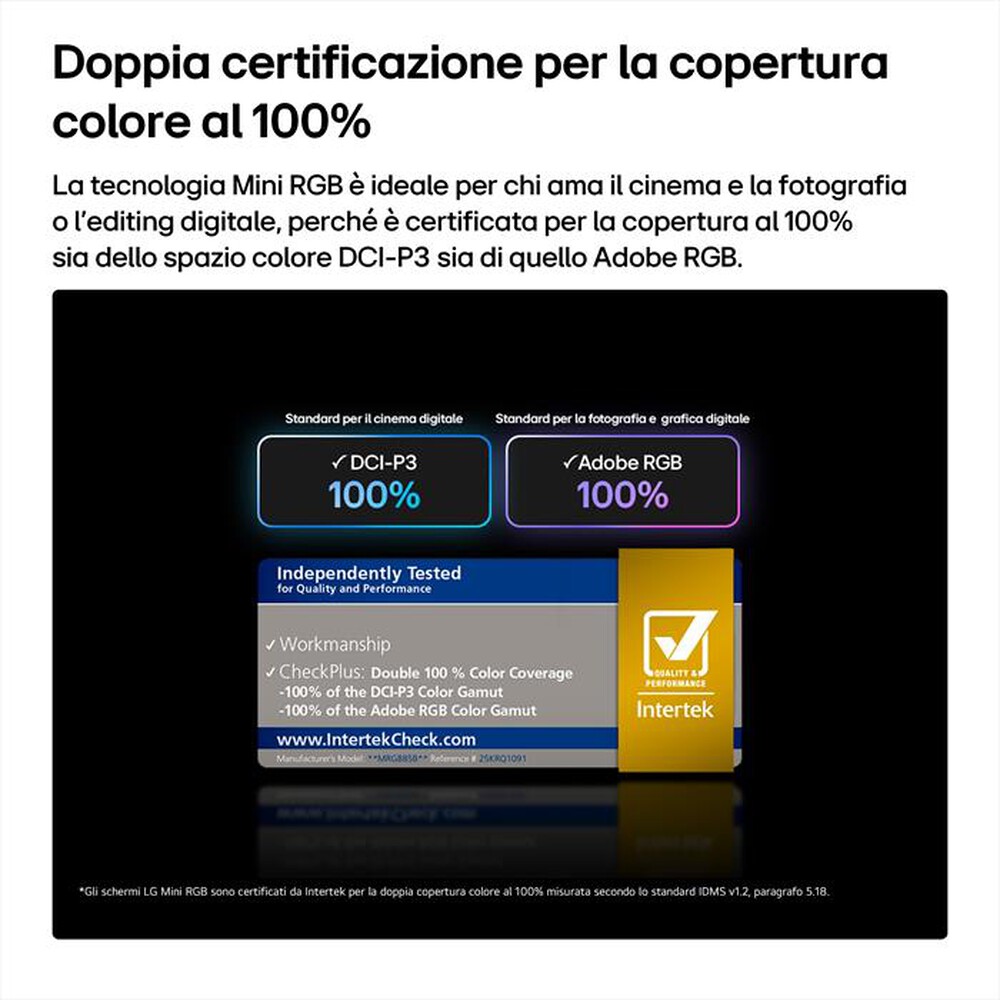 Immagine del prodotto LG - Smart TV Mini LED RGB 4K 65" PRO 65MRGB88B6B-Charcoal Black