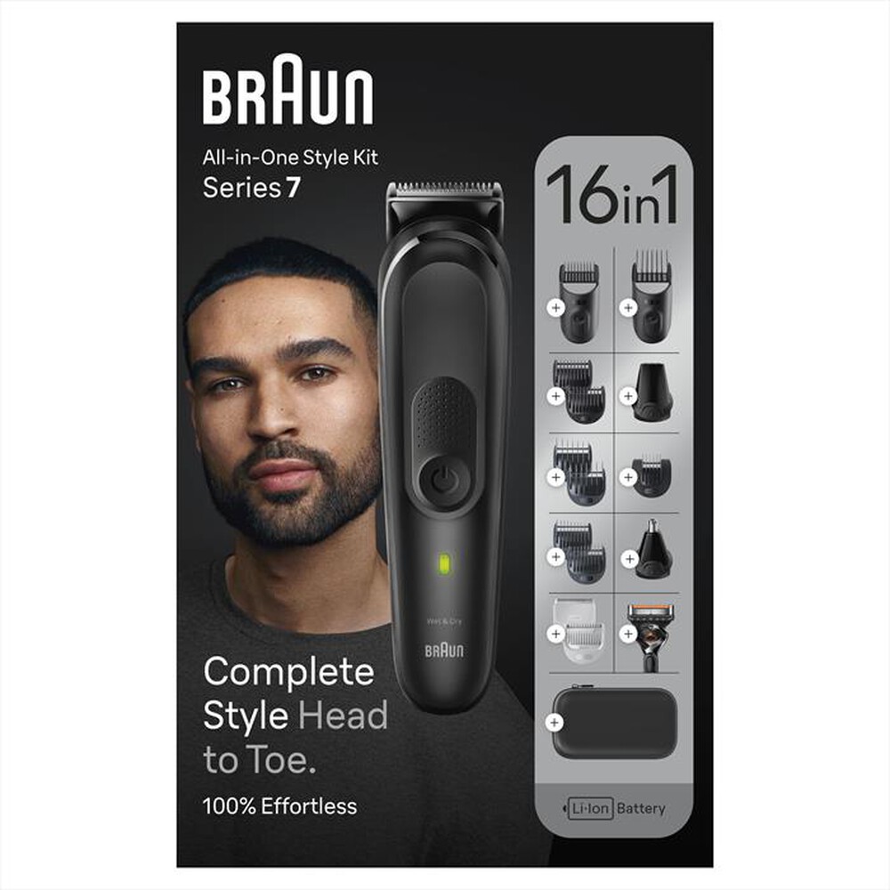 Immagine del prodotto BRAUN - Regolabarba MGK7470-NERO OPACO