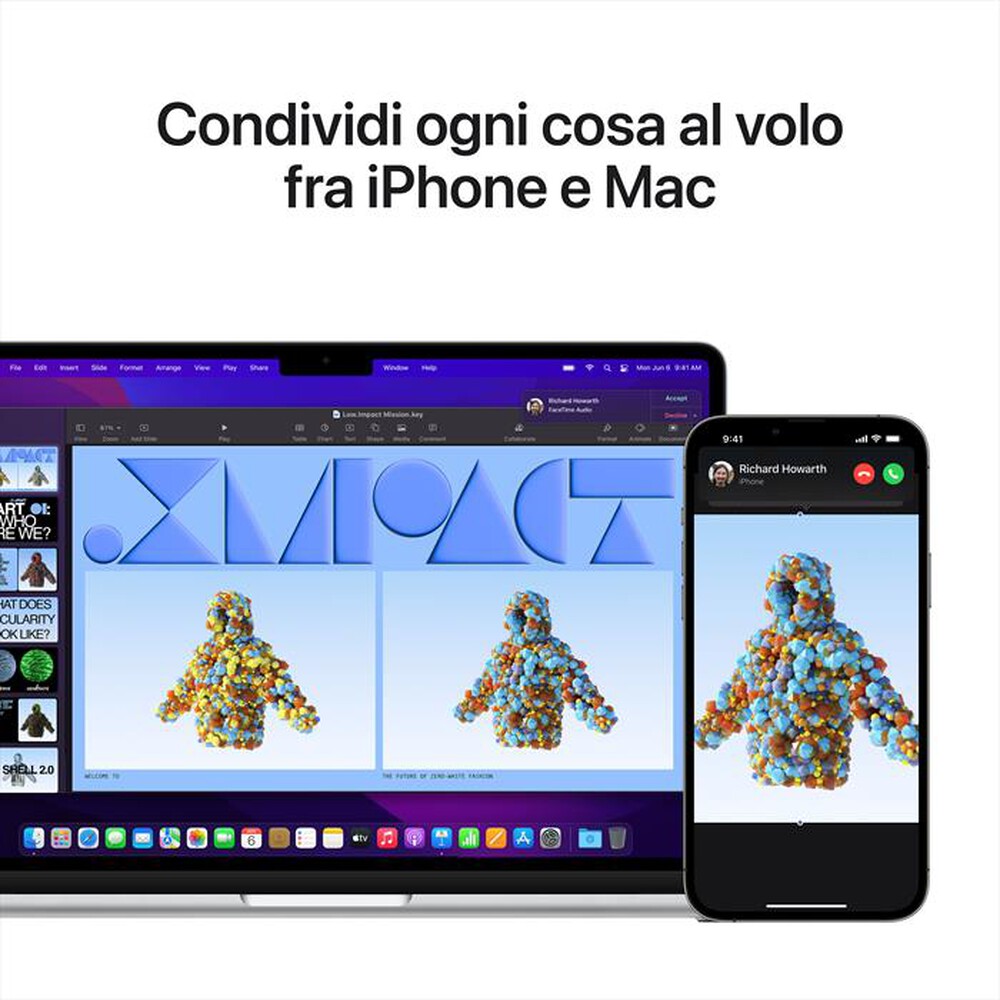 Immagine del prodotto APPLE - MacBook Air 13 M2 8-core CPU 10-core GPU 512GB SSD-Argento