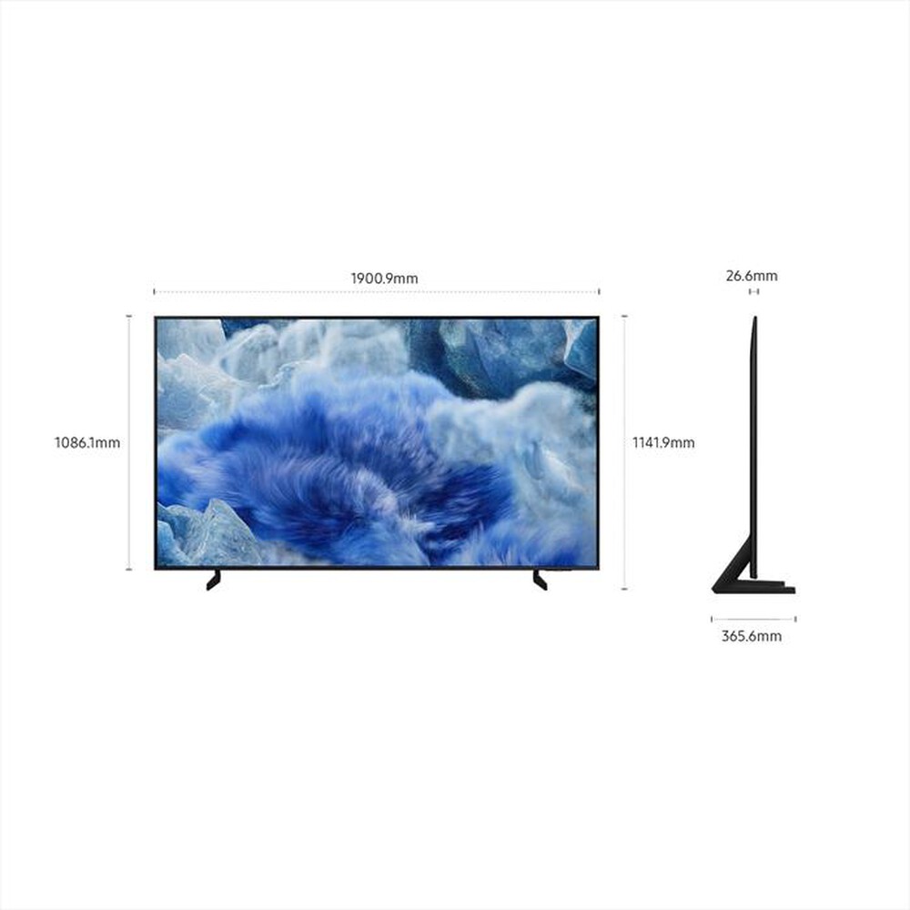 Immagine del prodotto SAMSUNG - Smart TV Q-LED UHD 4K 85" QE85Q8FAAUXZT-Titan Gray