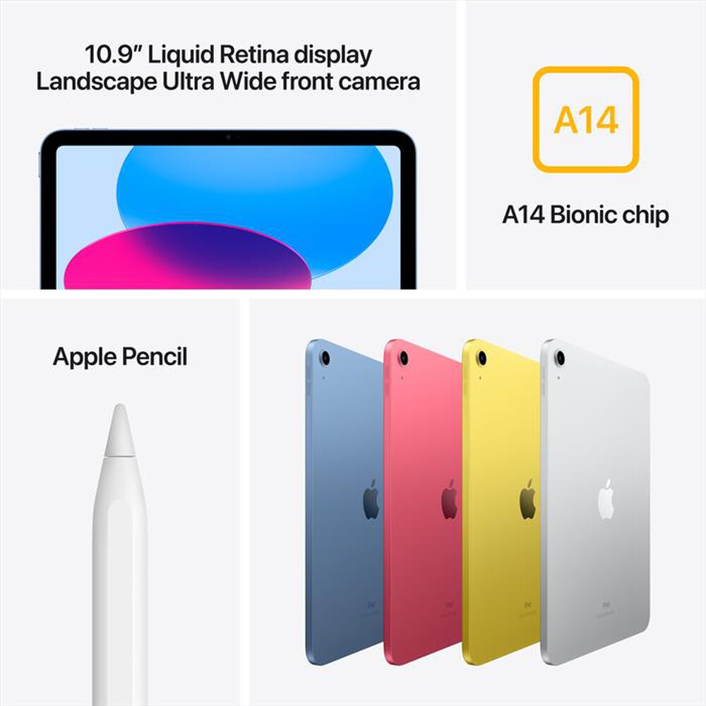 Immagine del prodotto APPLE - iPad 10.9 Wi-Fi 256GB-Argento