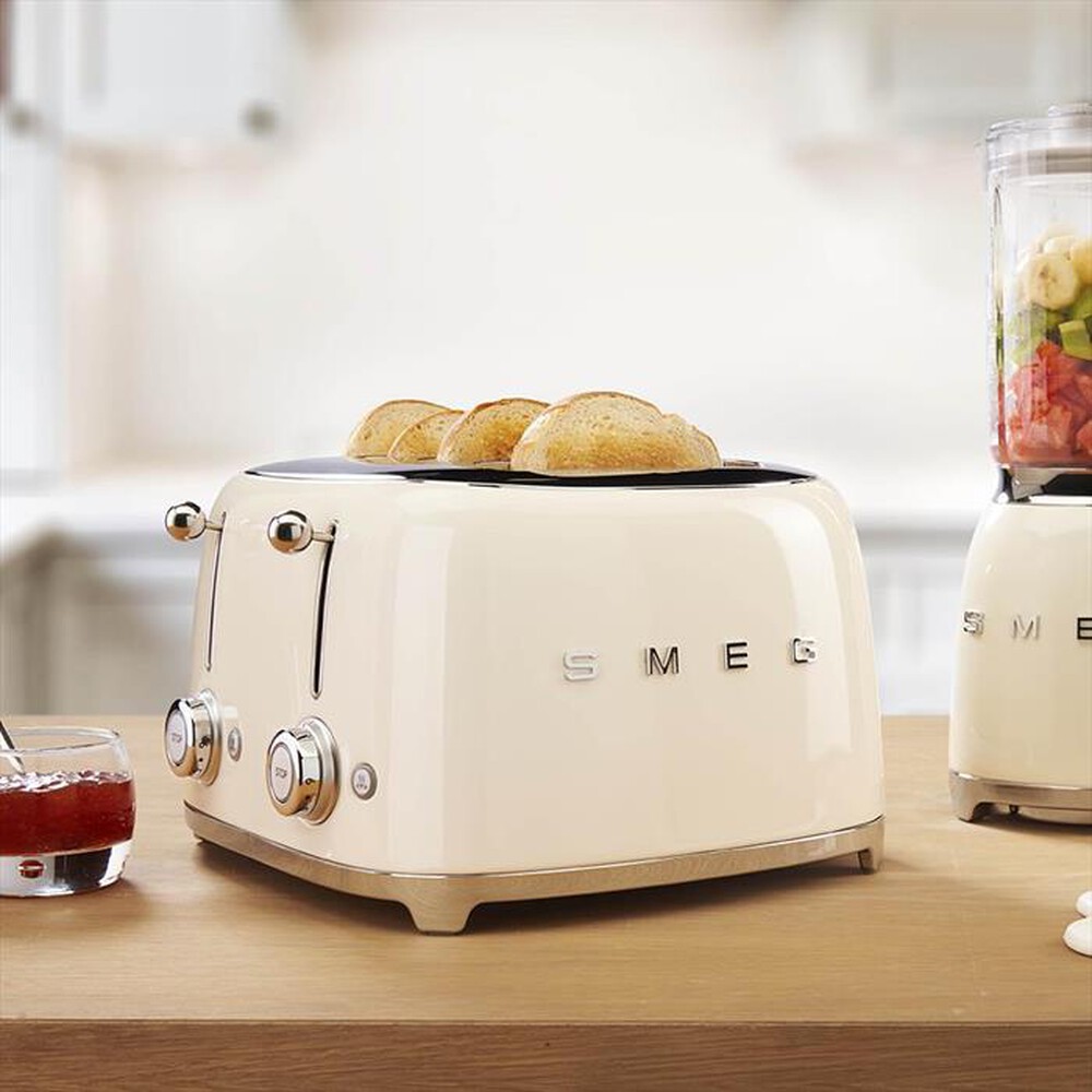 Immagine del prodotto SMEG - Tostapane 50's Style 4x4 fette &ndash; TSF03CREU-panna