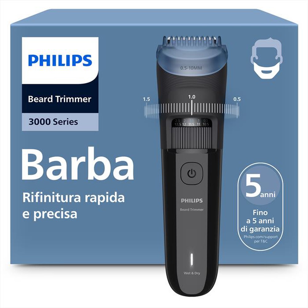 Immagine del prodotto PHILIPS - Tagliacapelli SERIE 3000 BT3620/15-nero lucido intenso