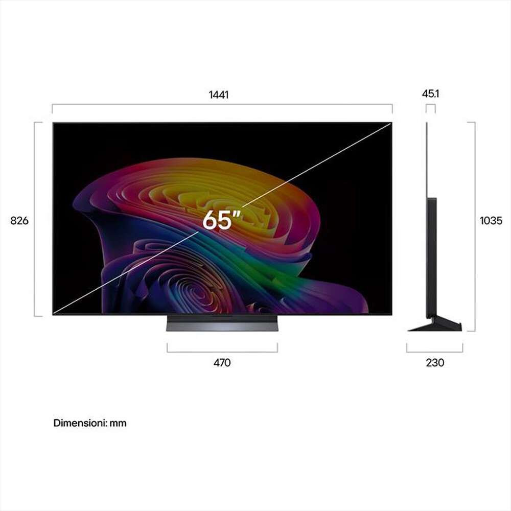 Immagine del prodotto LG - Smart TV OLED 4K 65" EVO AI C6 PRO OLED65C66LB-Charcoal Black