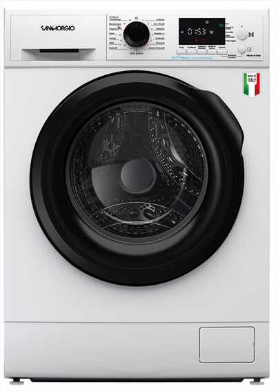 SANGIORGIO - Lavatrice F812A9 8Kg Classe A-BIANCO / NERO