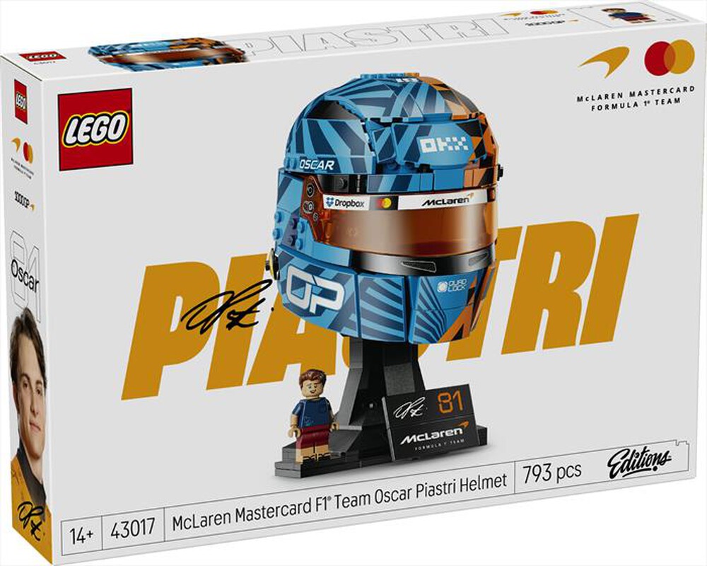Immagine del prodotto LEGO - EDITIONS Casco di Oscar Piastri McLaren - 43017-Multicolore
