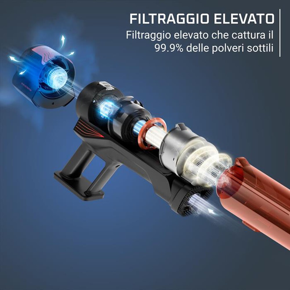 Immagine del prodotto ROWENTA - Scopa elettrica X-FORCE 8.80 RH1872E0-Rosso