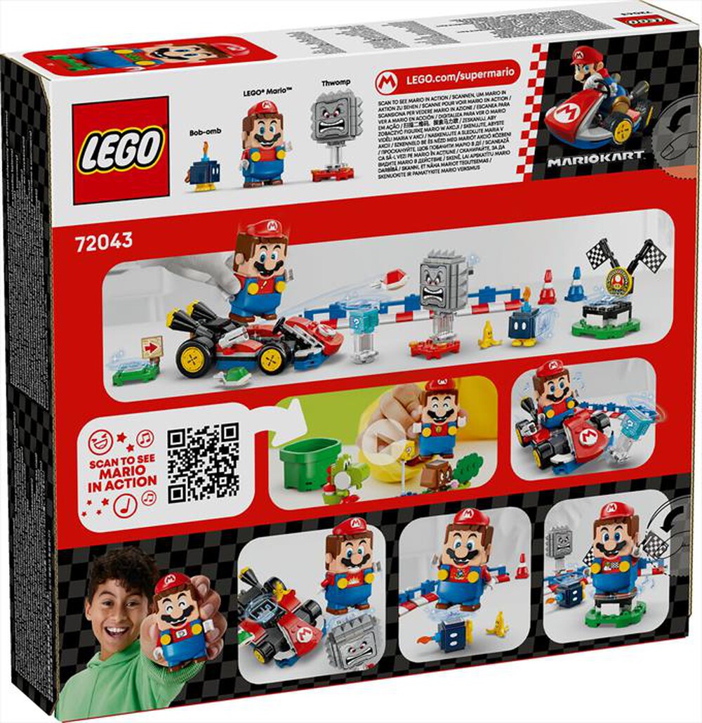 Immagine del prodotto LEGO - Mario Kart Mario interattivo e Kart standard 72043