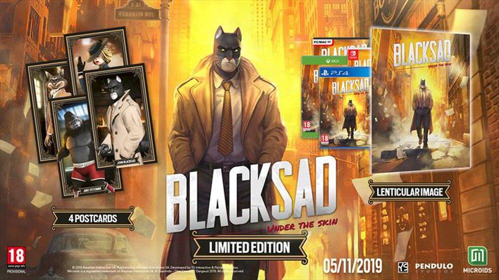 Immagine del prodotto MICROIDS - BLACKSAD - UNDER THE SKIN PS4